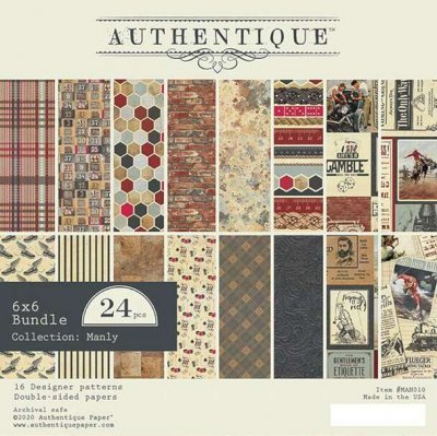Authentique Manly 6x6 Paper Pad