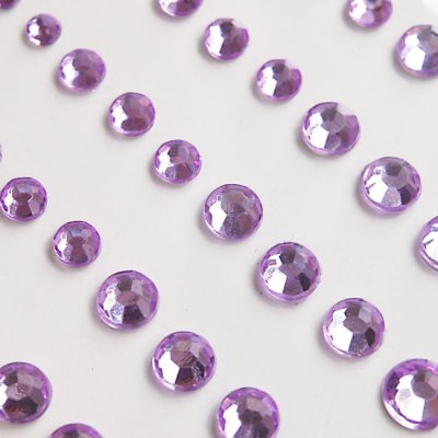 Light Purple Rhinestone 60pcs