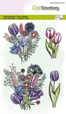 Craft Emotions clearstamps A6 - Tulip bouquet