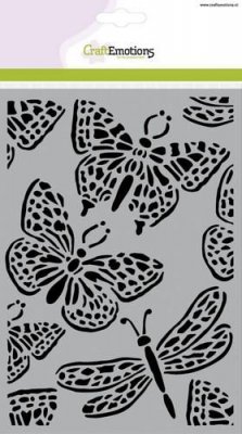 Craft Emotions Mask stencil - butterfly large A5