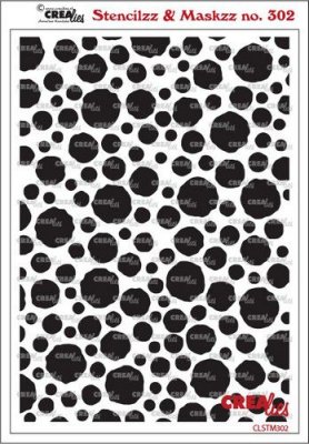 Crealies Stencilzz/Maskzz Circles rough edges 15 x 21 cm