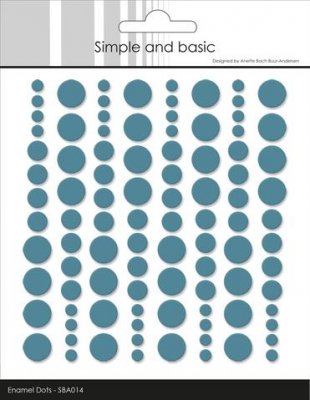 Simple and Basic Enamel Dots Aqua 96 pcs