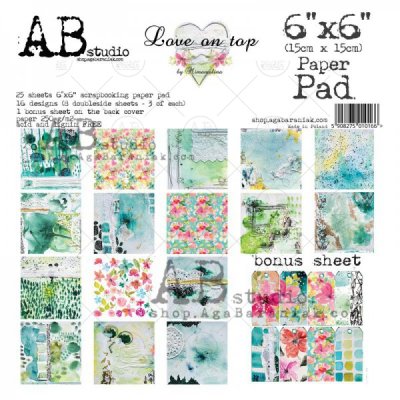 A.B Studio paper pad 6x6 - Love on top