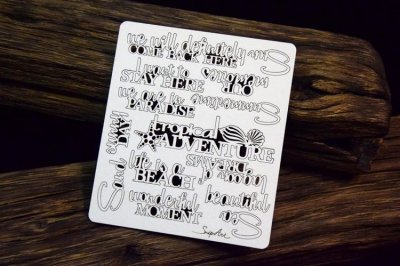 Chipboard - Tropical Adventure Words ENG