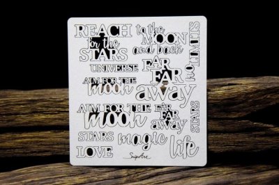 SnipArt Chipboard - Reach For The Stars Text