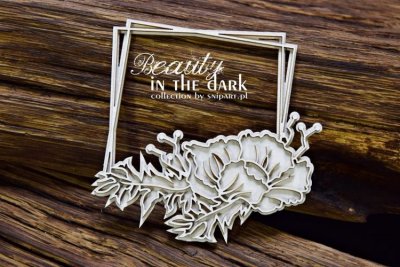 Chipboard - Beauty in the Dark Square Frame with