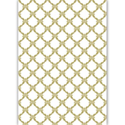 Dress My Craft Transfer Me Sheet A4 - Metallic Flourish Background