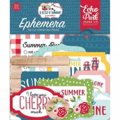 Echo Park Ephemera - A Slice Of Summer