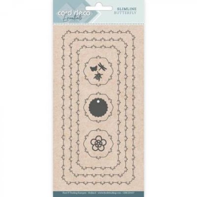 Card Deco Dies Slimline Flowers