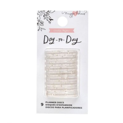 Crate Paper - Day-to-Day planner discs small Gold glitter