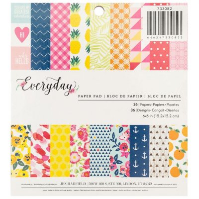 Pebbles Paper pad 6x6 - Every day