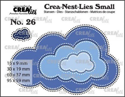 Crealies Crea-nest-Lies Small Clouds
