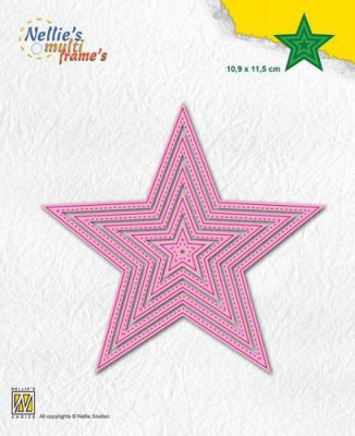 Nellies Choice Multi Frame Die - 5-Point Star