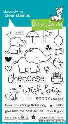 Lawn Fawn Clear Stamps - Elphie Selfie