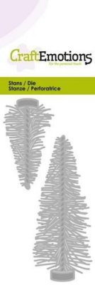 Craft Emotions Die - trendy decoration Christmas trees