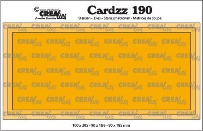 Crealies Cardzz no 190 Slimline J CLCZ190