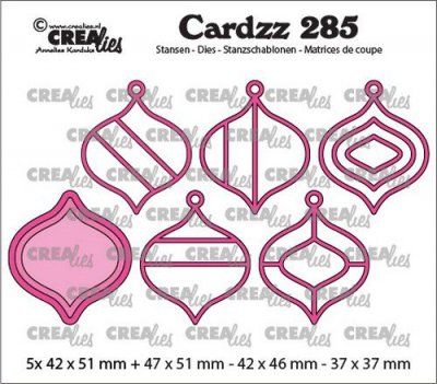 Crealies Cardzz Elements Christmas Baubles