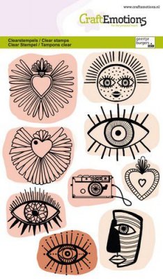 Craft Emotions clearstamps A6 - Trendy icons