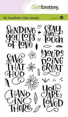 Craft Emotions clearstamps A6 - handletter - Sending you