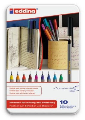 Edding fineliner 10PC 0,3 mm