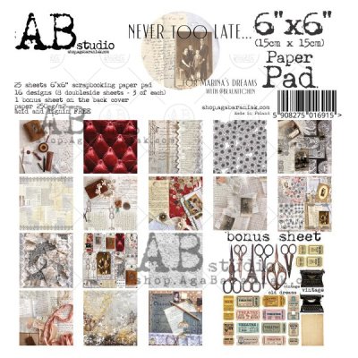 A.B Studio paper pad 6x6 - Never too late