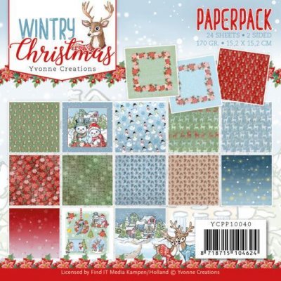 YVONNE DESIGN PAPERPAD 6x6 - Wintry Christmas