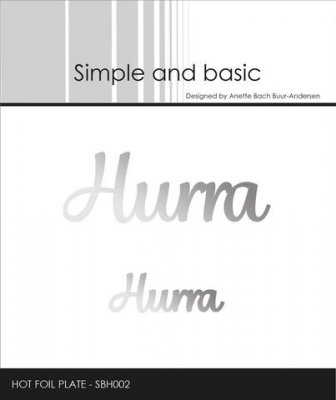 Simple and Basic - Hot Foil Plate Hurra