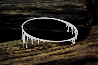 SnipArt Chipboard - Frosty frame Oval