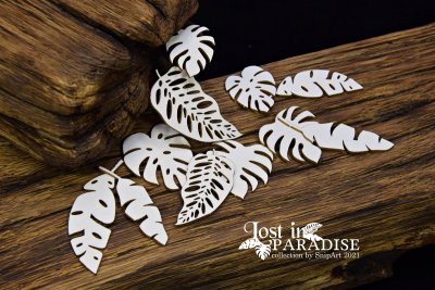 Chipboard - Exotic Monstera Leaves