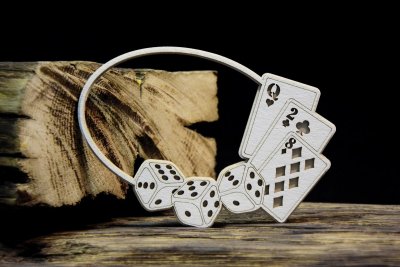 SnipArt Chipboard - Layered frame Cards and dices