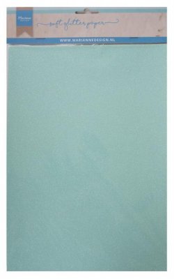 MD A4 Soft Glitter Paper 5 pack - Mint