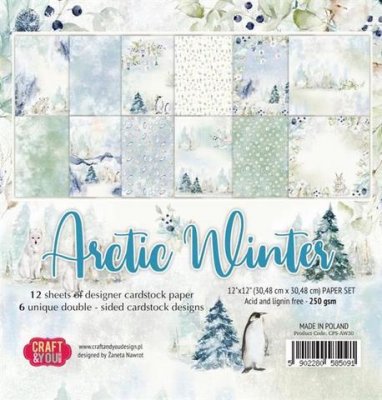 Craft & You 12x12 Paperpad - Arctic Winter
