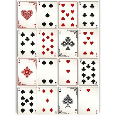 Dress My Craft Transfer Me Sheet A4 - Playing Cards