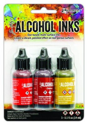 Ranger Alcohol Ink Kits - Orange/Yellow Spectrum 3x15 ml