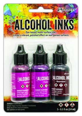 Ranger Alcohol Ink Kits - Pink/Red Spectrum 3x15 ml