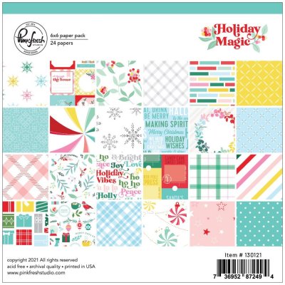 PinkFresh Studio Paper Pad 6x6 - Holiday Magic