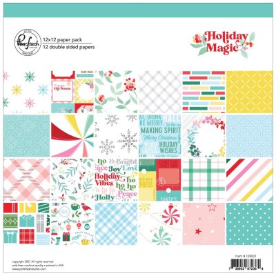 PinkFresh Studio Paper Pack 12x12 - Holiday Magic