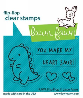 Lawn fawn - Rawr Flip-flop