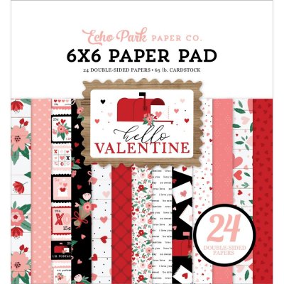 Echo Park Double-Sided Paper Pad 6x6 - Hello Valentine