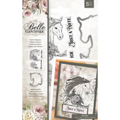 Crafters Companion Stamps & Die set - Belle Countryside 