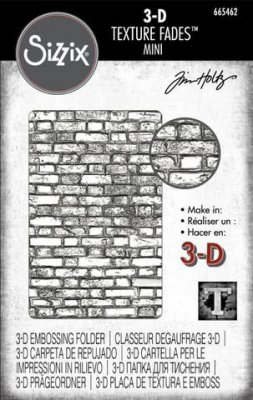 SIZZIX/TIM HOLTZ 3D MINI EMBOSSINGOLDER - Mini Brickwork