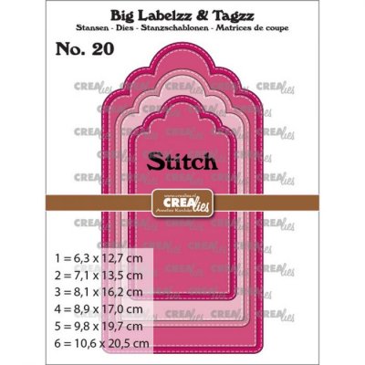 Crealies - Big Labelzz & Tagzz no. 20