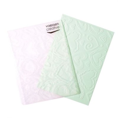 Vaessen Creative Embossing folder - Layerd hearts