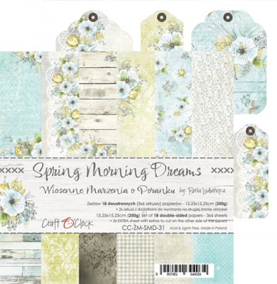 Craft O Clock 6x6 paper pad - Spring Morning Dreams