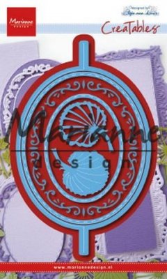 MARIANNE DESIGN CUT/EMB - Anjas Vertical Folding Die- Oval