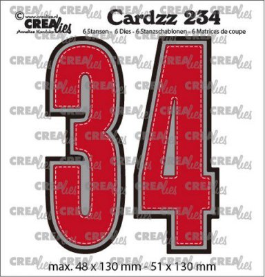 Crealies Cardzz Numbers 3 och 4