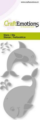 Craft Emotions Die - Dolphin and whale