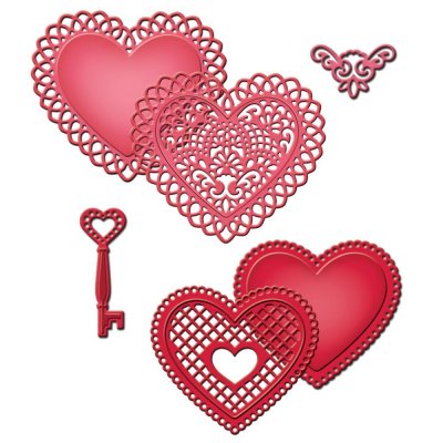 Spellbinders Dies - Lace Hearts