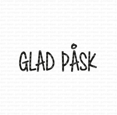 Gummiapan stämpel - Glad påsk