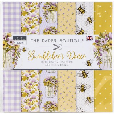 The Paper Boutique Paper Pad 8x8 - Bumblebees Dance